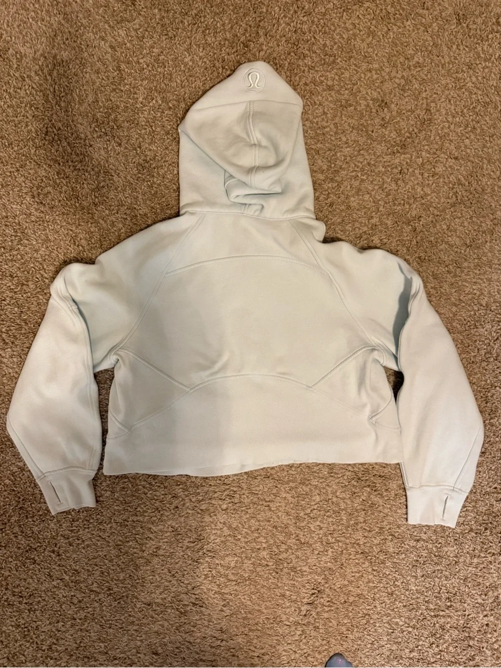 Lululemon Scuba Oversized Half Zip Hoodie Light Blue M/L